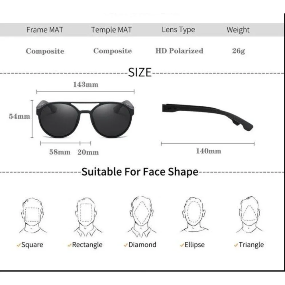 Stylish Round‎ Steampunk Sunglasses UV 400 Protection Side Shield Shades Retro